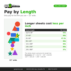 Rolling Gang Sheet (Pay by Length)